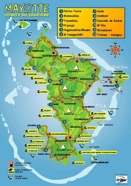 CARTE DE MAYOTTE